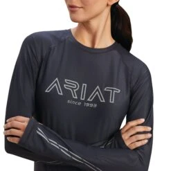 Ariat® Ladies Lumina Logo Ebony Long Sleeve T-Shirt 10041256 -Ariat Shop F22 WMS ENGL 10041256 detail01 87cf0aa2 2f0b 454d 8f10 c13d57b4543b