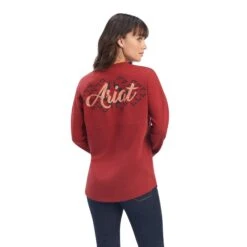 Ariat® Ladies Heather Red R.E.A.L.™ Graphic T-Shirt 10041335