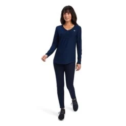 Ariat® Women's Laguna Long Sleeve Navy Shirt 10041608 -Ariat Shop F22 WMS WEST 10041608 full