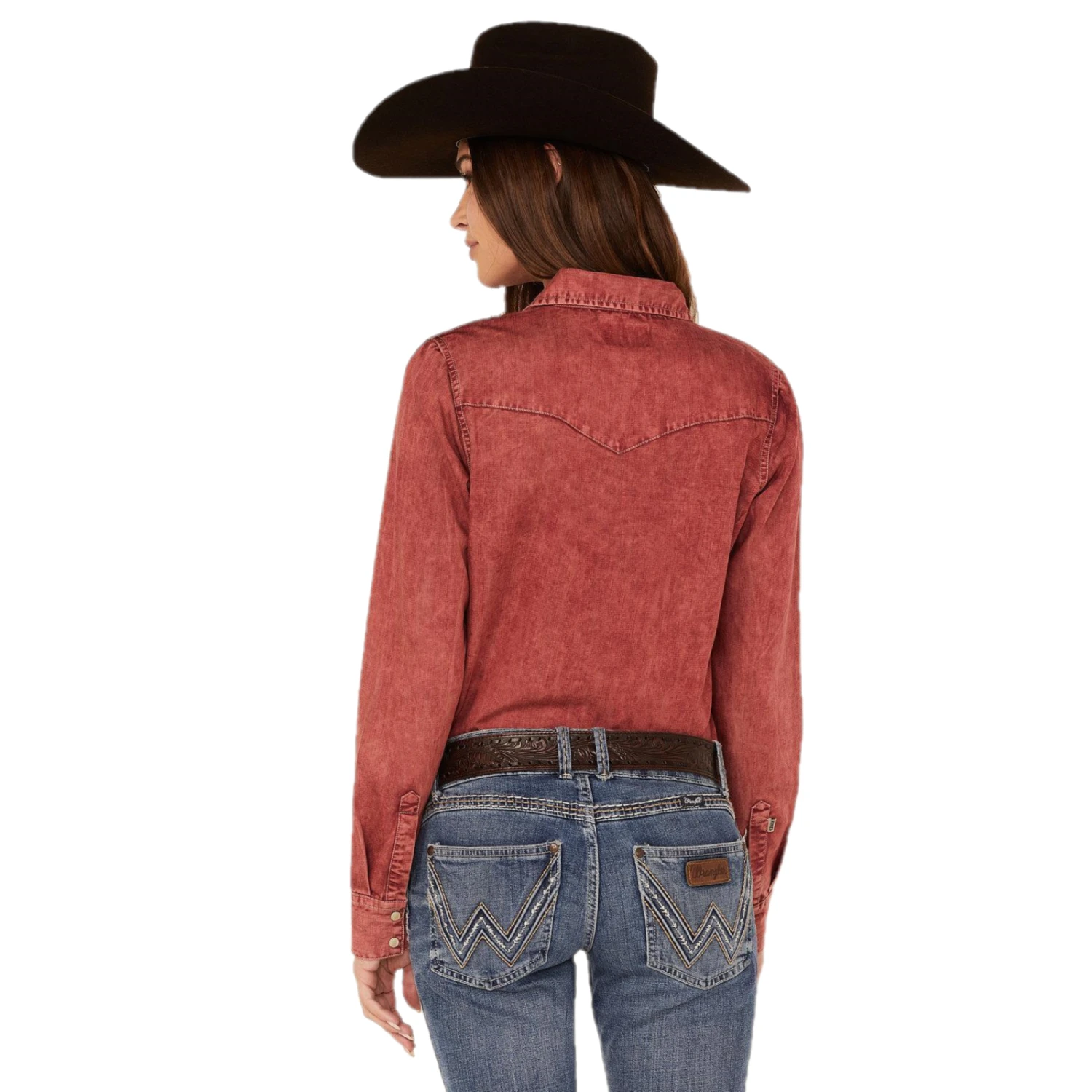 Kimes Ranch® Ladies Kc Tencel Dark Red Snap Shirt KC-DR Kimes Ranch® Ladies Kc Tencel Dark Red Snap Shirt KC-DR -Ariat Shop KR RD3