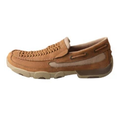 Twisted X Men's Driving Moc Distressed Saddle Brown Shoes MDMS013 -Ariat Shop MDMS013 2