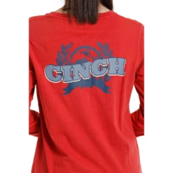Cinch® Ladies Logo Graphic Red T-Shirt MSK7895005 -Ariat Shop MSK7895005