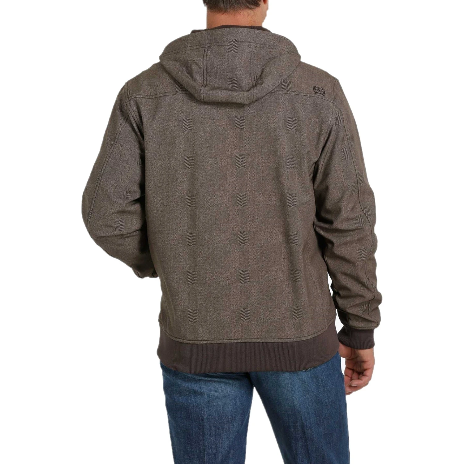 Cinch Men's Bonded Printed Brown Hooded Jacket MWJ1525002 Cinch Men's Bonded Printed Brown Hooded Jacket MWJ1525002 -Ariat Shop MWJ15250021 2