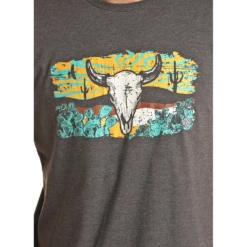 Rock & Roll® Unisex Bull Skull Cactus Graphic T-Shirt RRUT21R062-02 -Ariat Shop RRUT21R062 02 2