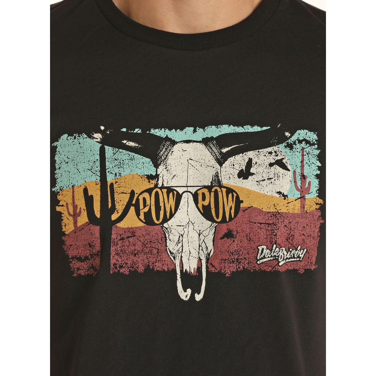 Rock & Roll® Unisex "Pow Pow" Graphic Black T-Shirt RRUT21R06E-01 Rock & Roll® Unisex "Pow Pow" Graphic Black T-Shirt RRUT21R06E-01 -Ariat Shop RRUT21R06E 01 2