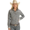 Panhandle® Ladies ONC Paisley Printed Button Down Shirt RSWSOSR0NC