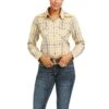 Ariat Ladies Real Summer Days Gold Snap Shirt 10036362