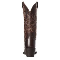 Ariat Ladies Round Up Lakota Rough Tan Snip Toe Boots 10035785 -Ariat Shop S21 WMS WEST 10035785 heel