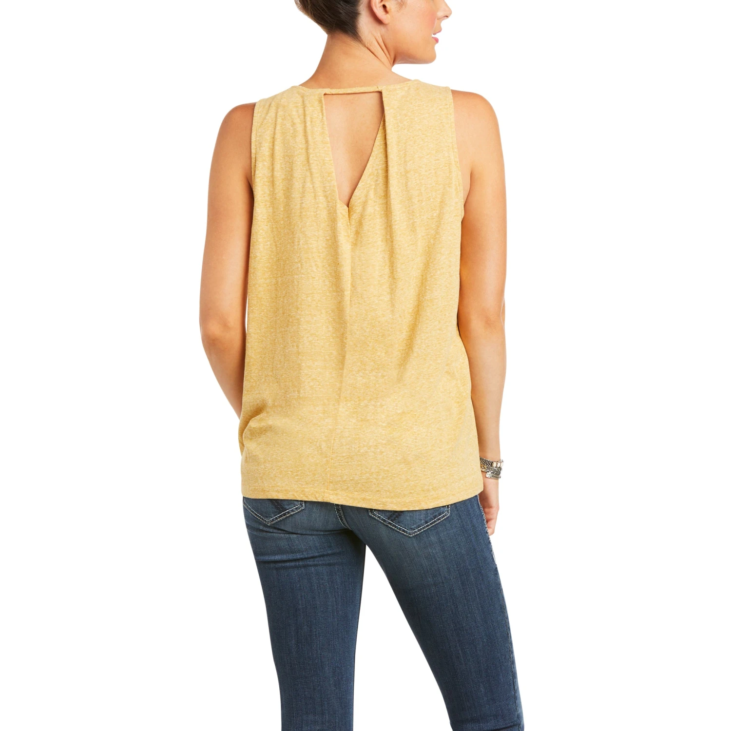 Ariat Ladies Sleeveless Love Gold Tank-Top 10036161 Ariat Ladies Sleeveless Love Gold Tank-Top 10036161 -Ariat Shop S21 WMS WEST 10036161 back