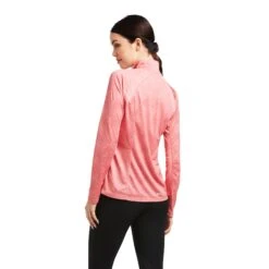 Ariat Ladies Sunstopper 2.0 1/4 Zip Trot Line Print Baselayer Shirt 10039351 -Ariat Shop S22 WMS ENGL 10039351 back