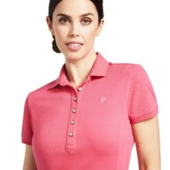 Ariat® Ladies Prix 2.0 Party Punch Short Sleeve Polo Shirt 10039470 -Ariat Shop S22 WMS ENGL 10039470 detail01