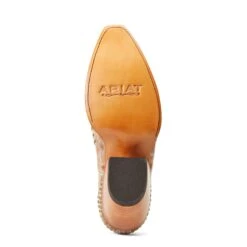 Ariat® Ladies Dixon Studs Old West Tan Snip Toe Booties 10038382 -Ariat Shop S22 WMS WEST 10038382 sole