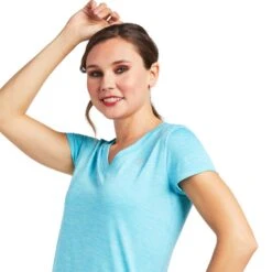 Ariat Ladies Laguna Short Sleeve Bachelor Button Shirt 10039405 -Ariat Shop S22 WMS WEST 10039405 detail01