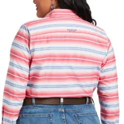Ariat Ladies Team Kirby Sunrise Serape Print Long Sleeve Shirt10039456 -Ariat Shop S22 WMS WEST 10039456 back plus