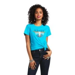 Ariat Ladies R.E.A.L™ Pacific Steerhead Merman Blue T-Shirt 10039570