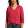 Ariat® Ladies Serape Thunderbird Red Bud Long Sleeve T-Shirt 10039781