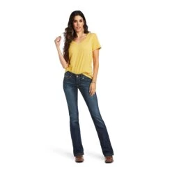 Ariat Ladies Vicky R.E.A.L™ Denim Boot Cut Jeans 10040798 -Ariat Shop S22 WMS WEST 10040798 full
