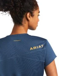 Ariat® Ladies Rebar Blue Polartec Elite All Seasons T-Shirt 10039611 -Ariat Shop S22 WMS WORK 10039611 detail01