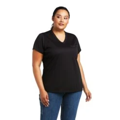 Ariat® Ladies Rebar Polartec Elite All Season Work T-Shirt 10039612 -Ariat Shop S22 WMS WORK 10039612 front plus 1