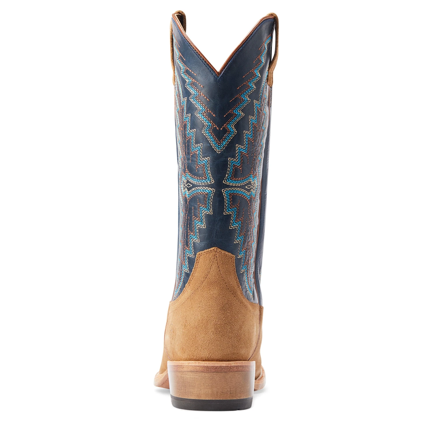 Ariat® Men'sFuturity Showman Dijon Roughout & NavyWestern Boots 10044499 Ariat® Men'sFuturity Showman Dijon Roughout & NavyWestern Boots 10044499 -Ariat Shop S23 MNS WEST 10044499 heel