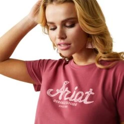 Ariat® Ladies R.E.A.L™ Durable Goods Earth Red T-Shirt 10043679 -Ariat Shop S23 WMS WEST 10043679 detail01