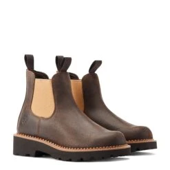 Ariat® Ladies Fatbaby Twin Gore Worn Hickory Western Boots 10044409 2 Ariat® Ladies Fatbaby Twin Gore Worn Hickory Western Boots 10044409 -Ariat Shop S23 WMS WEST 10044409 pair