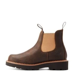 Ariat® Ladies Fatbaby Twin Gore Worn Hickory Western Boots 10044409 4 Ariat® Ladies Fatbaby Twin Gore Worn Hickory Western Boots 10044409 -Ariat Shop S23 WMS WEST 10044409 side