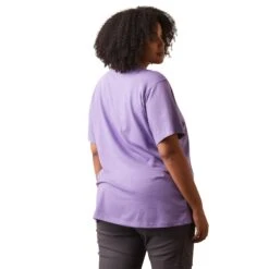 Ariat® Ladies Rebar Cotton Strong™ Paisley Purple T-Shirt 10043575 -Ariat Shop S23 WMS WORK 10043575 back plus