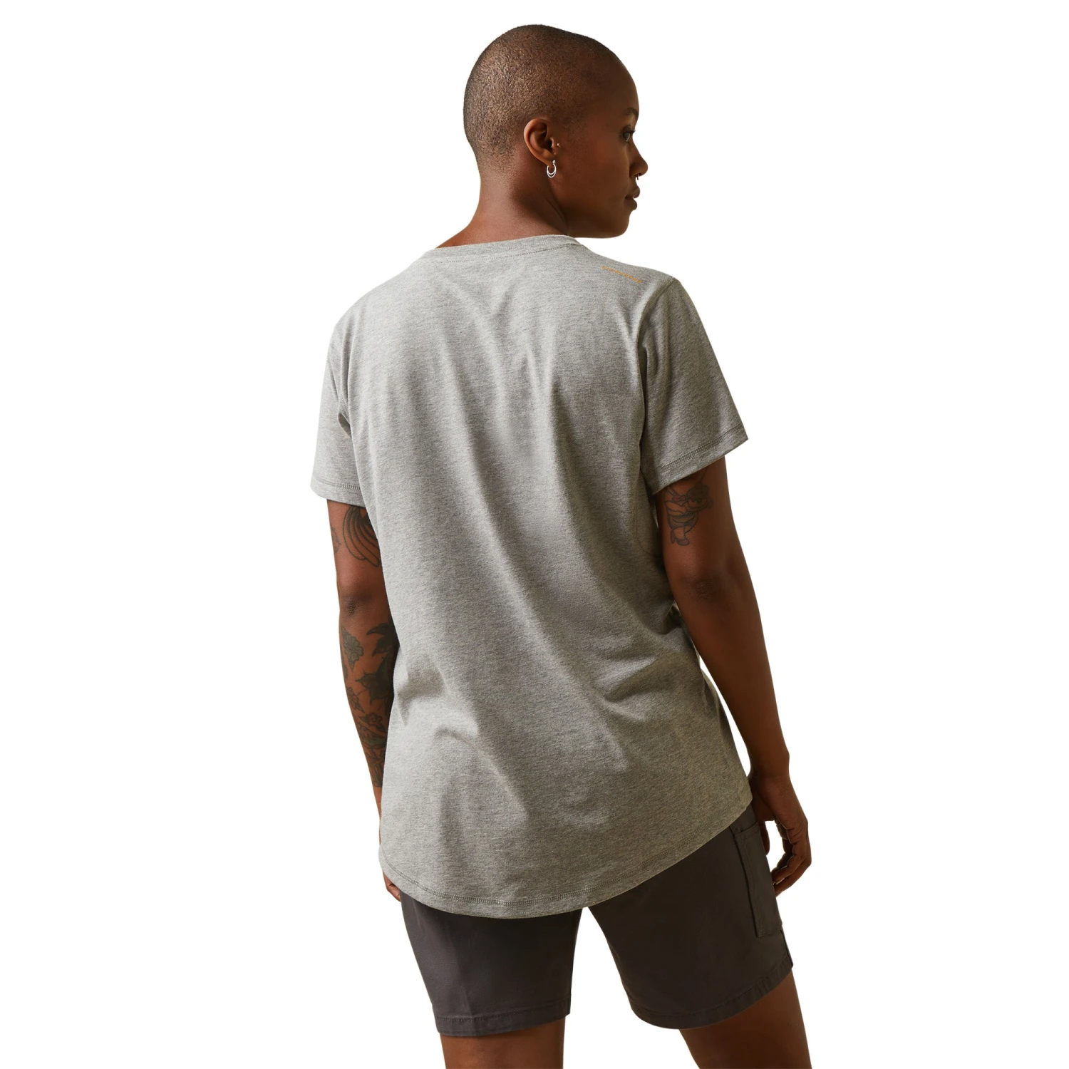 Ariat Ladies Rebar Workman Heather Grey T-Shirt 10043842 Ariat Ladies Rebar Workman Heather Grey T-Shirt 10043842 -Ariat Shop S23 WMS WORK 10043842 back