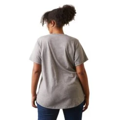 Ariat Ladies Rebar Workman Heather Grey T-Shirt 10043842 3 Ariat Ladies Rebar Workman Heather Grey T-Shirt 10043842 -Ariat Shop S23 WMS WORK 10043842 back plus