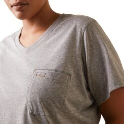 Ariat Ladies Rebar Workman Heather Grey T-Shirt 10043842 5 Ariat Ladies Rebar Workman Heather Grey T-Shirt 10043842 -Ariat Shop S23 WMS WORK 10043842 detail01 plus