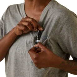 Ariat Ladies Rebar Workman Heather Grey T-Shirt 10043842 6 Ariat Ladies Rebar Workman Heather Grey T-Shirt 10043842 -Ariat Shop S23 WMS WORK 10043842 detail02