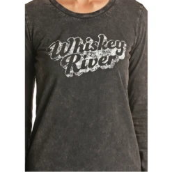 Rock & Roll Cowgirl® Whiskey River Long Sleeve Graphic T-Shirt 48T2382 -Ariat Shop Untitled21582