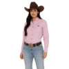 Kimes Ranch® Ladies Linville Solid Lilac Button Down Shirt S22-121212